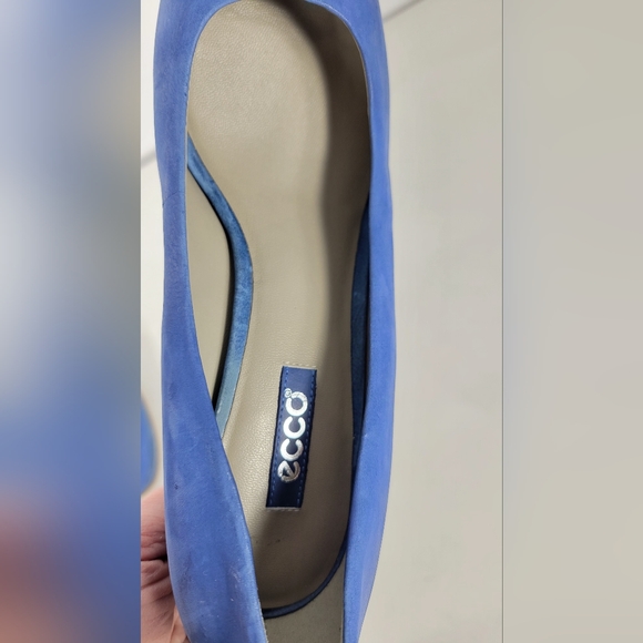 Ecco Blue Peep-Toe Heels #803 Size EU 39 (US8-8.5) - Picture 11 of 12